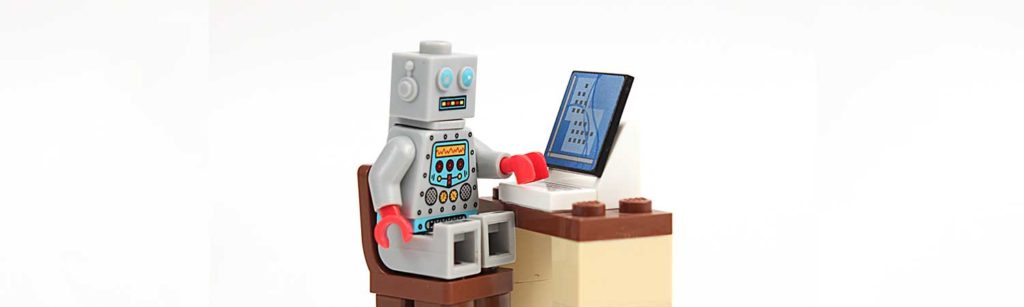 lego robot using computer