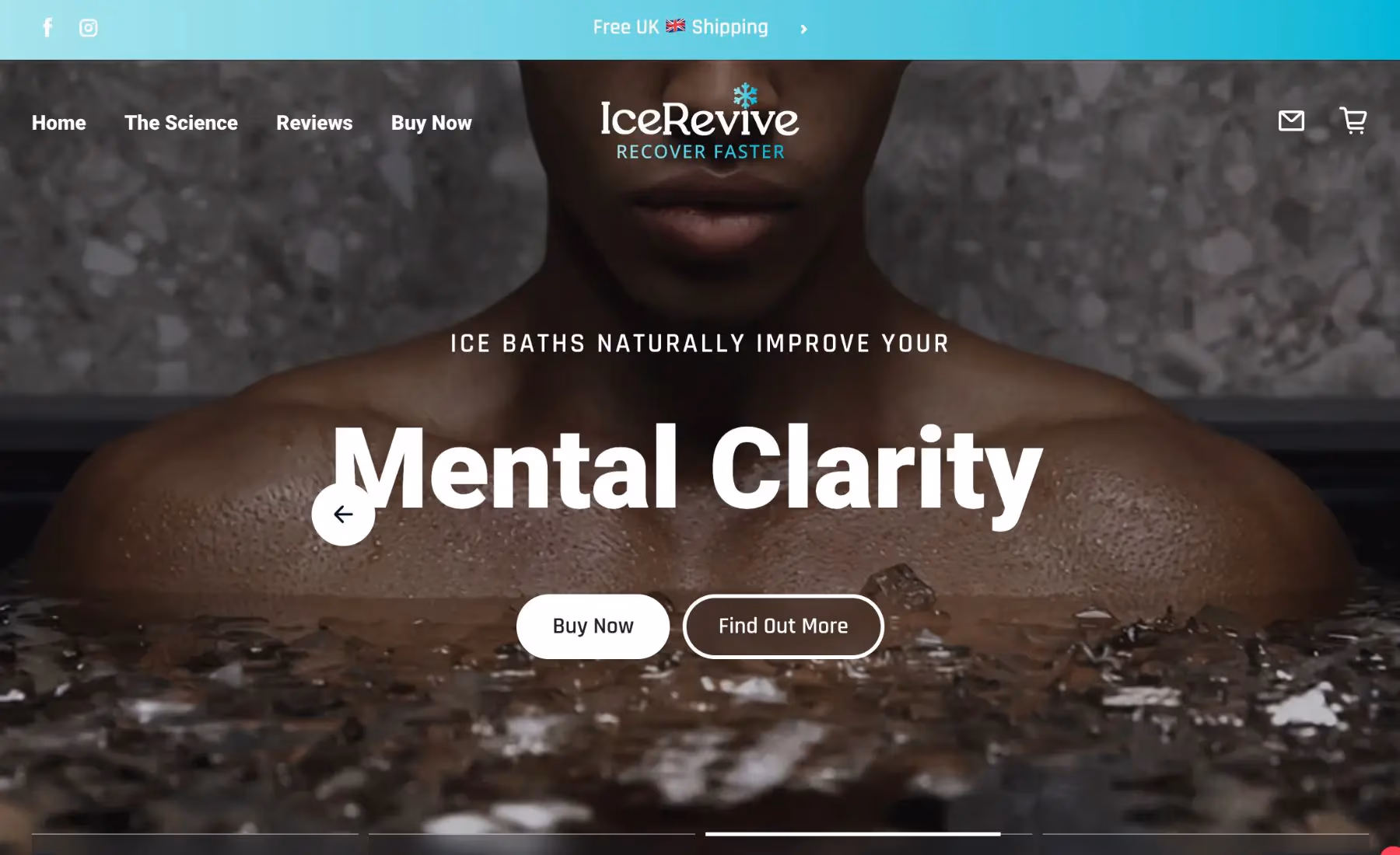 Ice Revive desktop view