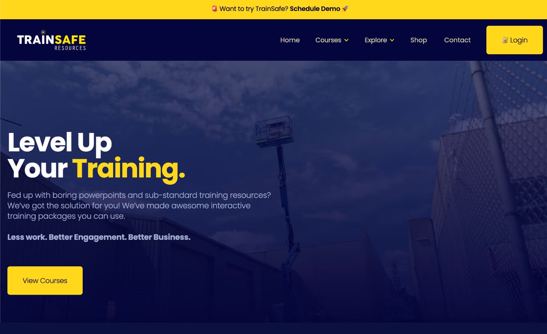 Train Safe Resources desktop view